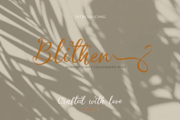 Blithen Font by Arief.hk — Script Handwritten Font
