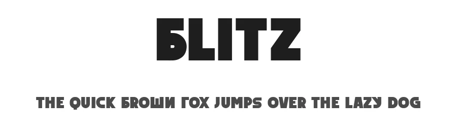 Blitz by Vladimir Nikolic β Decorative Font