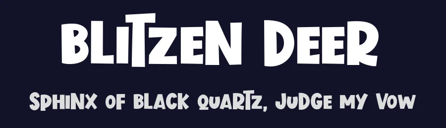 Blitzen Deer by Khurasan — Decorative Font — thumbnail 2