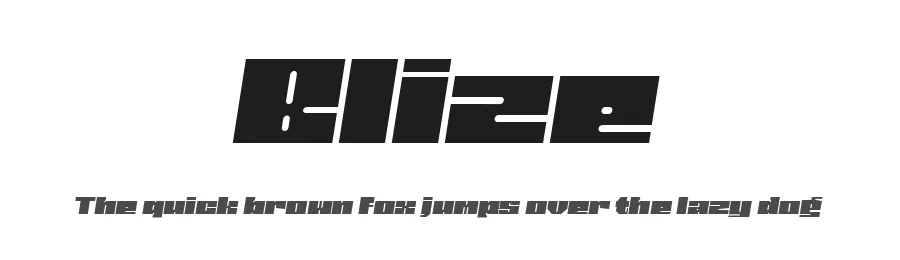Blize by Linecreative — Display Font