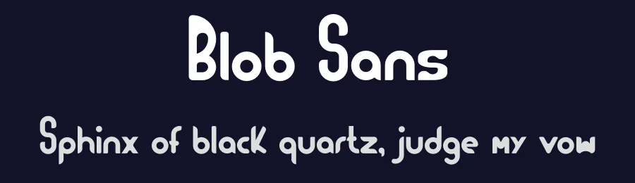Blob Sans by Jay Ferguson — Decorative Font — thumbnail 2