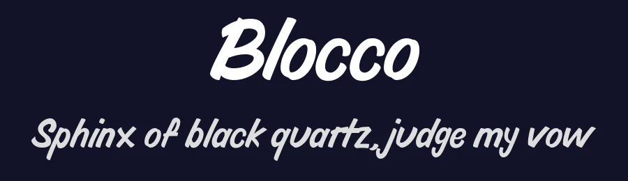 Blocco by ilhamtaro — Decorative Font — thumbnail 2
