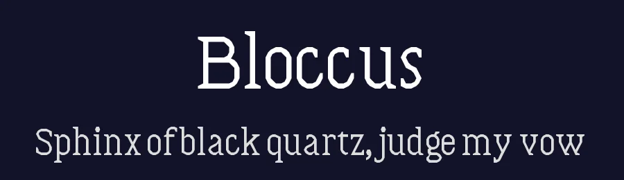 Bloccus by Christian Munk — Decorative Font — thumbnail 2
