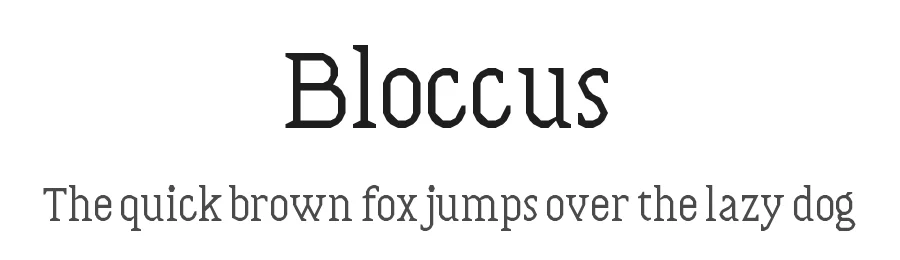 Bloccus by Christian Munk — Decorative Font