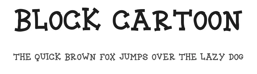 Block Cartoon by Geronimo Font Studios — Decorative Font