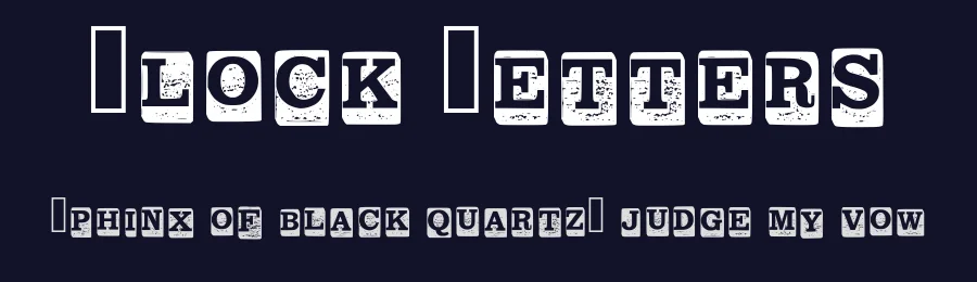 Block Letters by Graphics Bam — Decorative Font — thumbnail 2