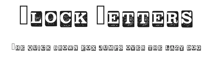Block Letters by Graphics Bam β Decorative Font