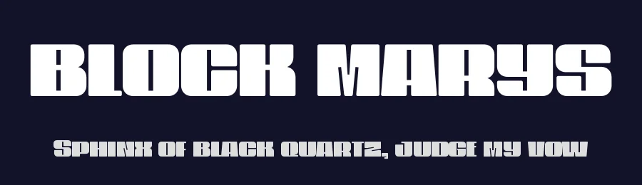 Block Marys by Kulokale Studio — Decorative Font — thumbnail 2