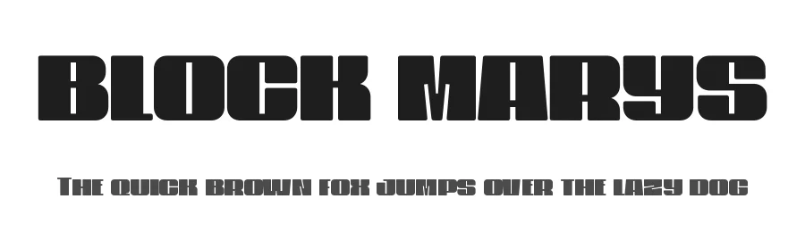 Block Marys by Kulokale Studio — Decorative Font