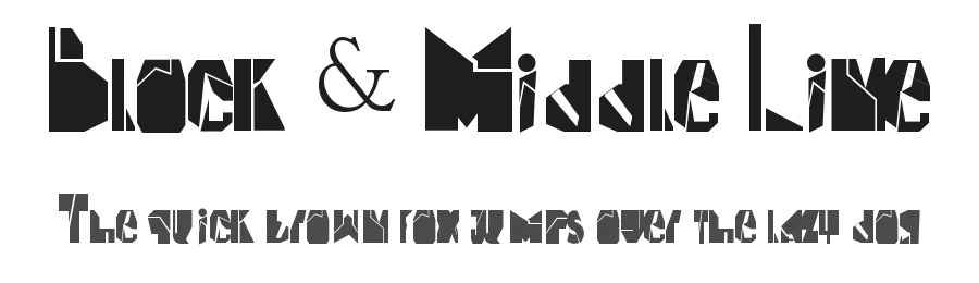 Block & Middle Line