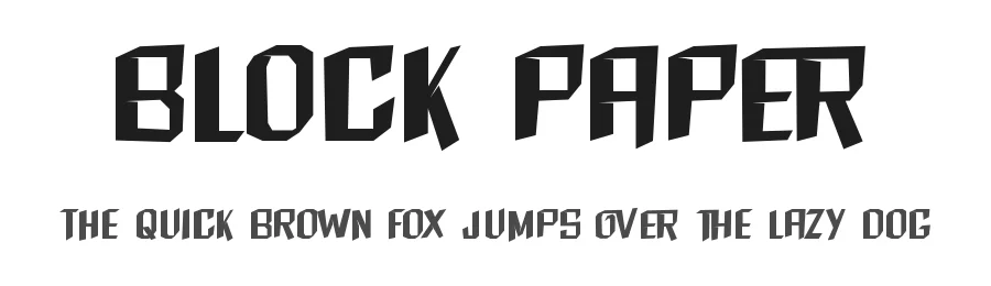 Block Paper
