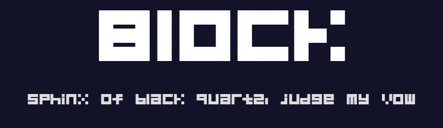 Block by Nigauri — Display Font — thumbnail 2