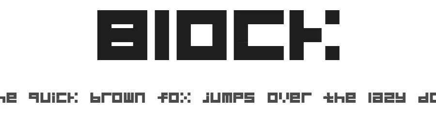 Block by Nigauri — Display Font
