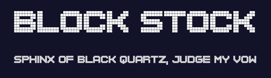 Block Stock by Chequered Ink — Display Font — thumbnail 2