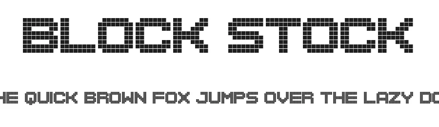 Block Stock by Chequered Ink β Display Font