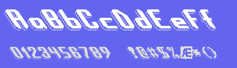 Block Tilt BRK by Ænigma — Display Font — thumbnail 3