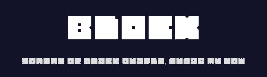 Block by weknow — Display Font — thumbnail 2