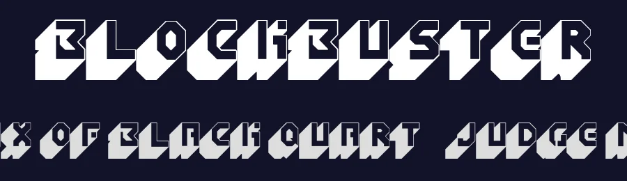Blockbuster by Fenotype — Display Font — thumbnail 2