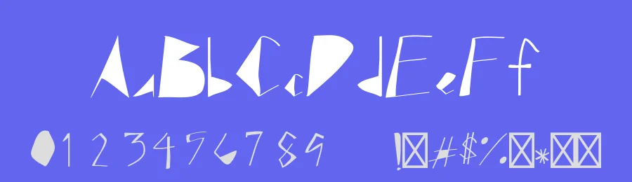 Blocked by Pamela Batac — Decorative Font — thumbnail 3