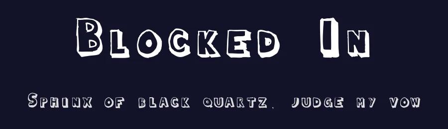 Blocked In by Emily McKeithen — Decorative Font — thumbnail 2