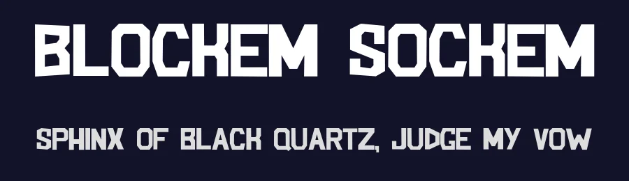 Blockem Sockem by JibbaJabba Fonts — Decorative Font — thumbnail 2