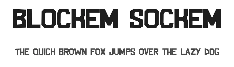 Blockem Sockem by JibbaJabba Fonts — Decorative Font