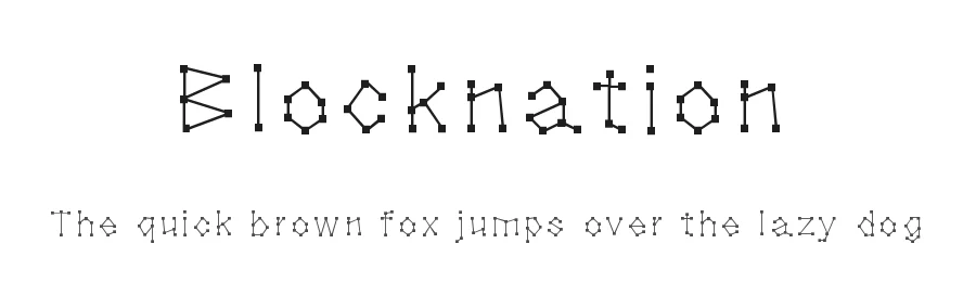 Blocknation by Rafael Branco — Decorative Font