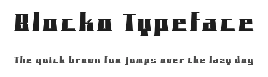 Blocko Typeface