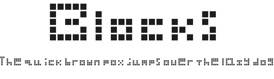 Blocks by Alfie M — Display Font