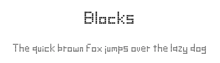Blocks by Sam Horne — Display Font