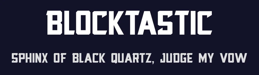 Blocktastic by JibbaJabba Fonts — Display Font — thumbnail 2