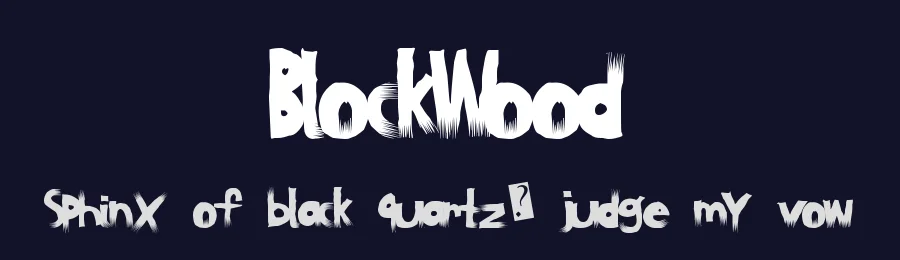 BlockWood by Xerographer Fonts — Decorative Font — thumbnail 2