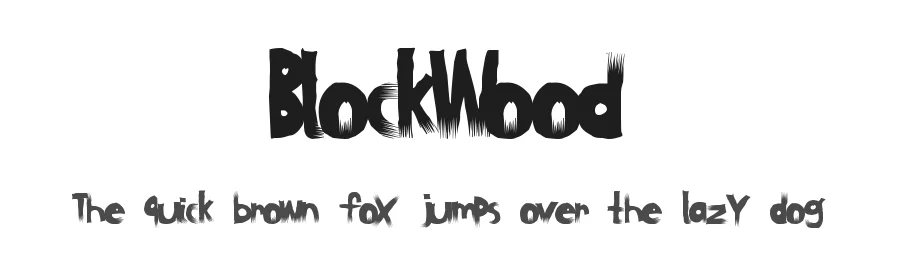 BlockWood by Xerographer Fonts — Decorative Font
