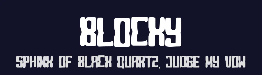 Blocky by DM Letter Studio - Dimas Prasetyo — Decorative Font — thumbnail 2
