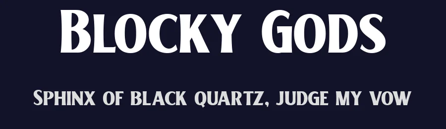 Blocky Gods by Blankids — Decorative Font — thumbnail 2