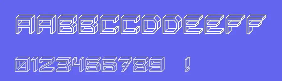 Blocky Letters by Vladimir Nikolic — Display Font — thumbnail 3