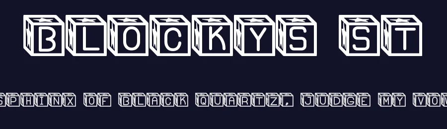 Blockys St by Southype — Decorative Font — thumbnail 2