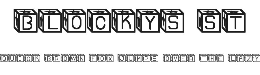 Blockys St by Southype โ Decorative Font