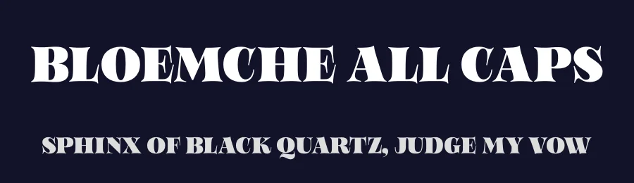 Bloemche All Caps by Anita Jürgeleit — Serif Font — thumbnail 2