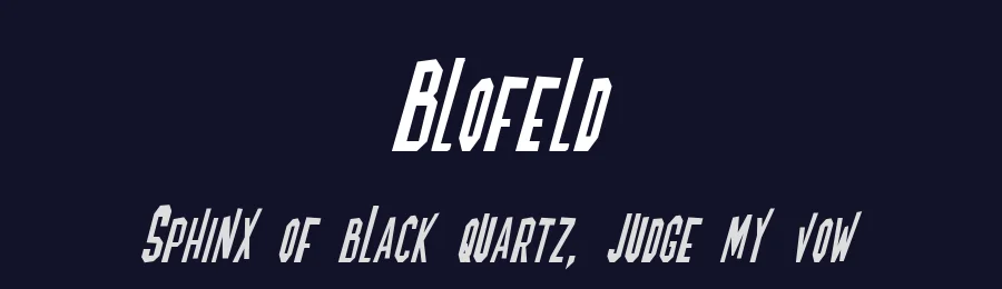 Blofeld by Pixel Sagas — Decorative Font — thumbnail 2