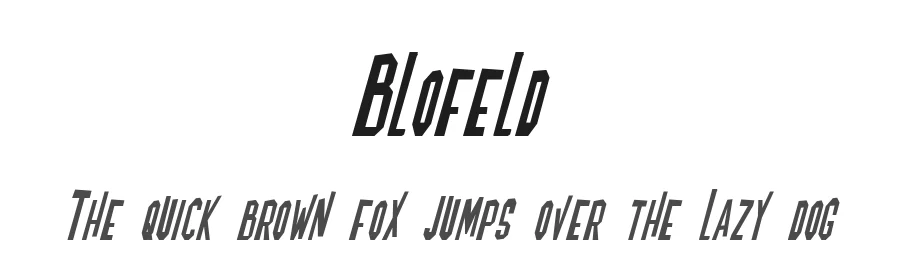 Blofeld by Pixel Sagas — Decorative Font