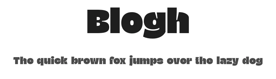 Blogh by Eko Bimantara — Sans Serif Font