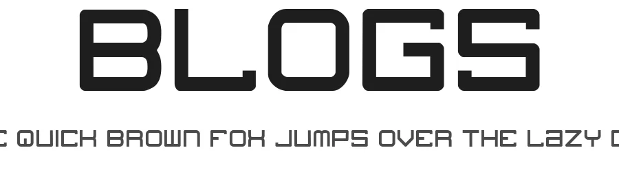 Blogs by Niels Bonnevie — Display Font