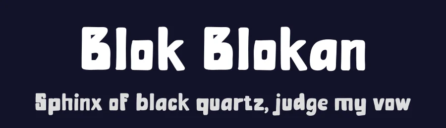 Blok Blokan by Studio Hello Good — Decorative Font — thumbnail 2