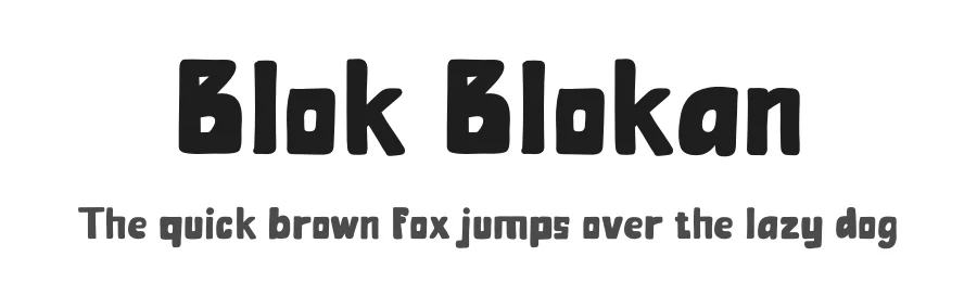 Blok Blokan by Studio Hello Good β Decorative Font