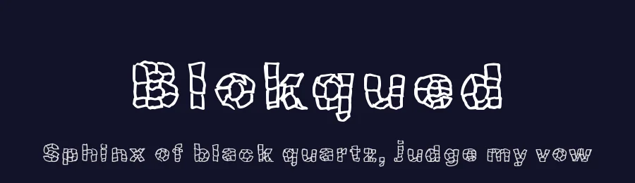 Blokqued by Xerographer Fonts — Decorative Font — thumbnail 2