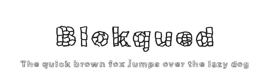 Blokqued by Xerographer Fonts — Decorative Font