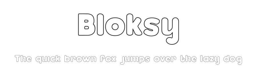 Bloksy by PutraCetol Studio — Decorative Font