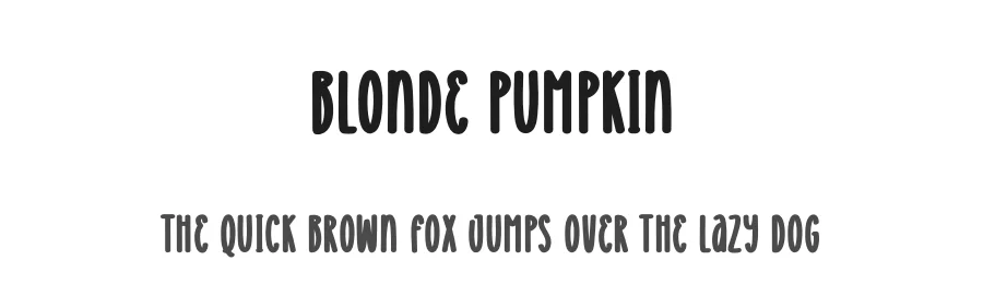Blonde Pumpkin