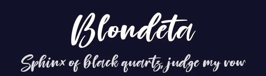 Blondeta by Perspectype Studio - Letterena.com — Script Handwritten Font — thumbnail 2
